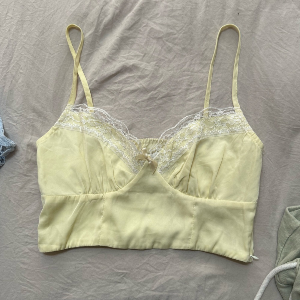 Princess Polly Yellow Crop Top